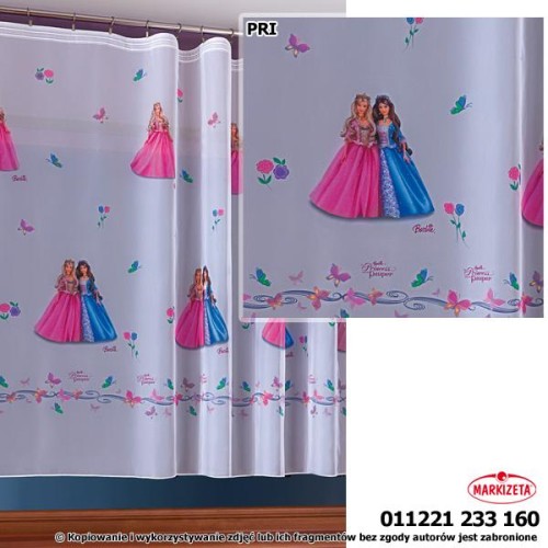 Firanka Barbie Princess wys.210 cm x 3 m szer