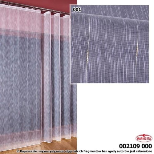 FIRANKA FANTAZYJNA 2109 2,7M SZER X 180 WYS kolor kremowy