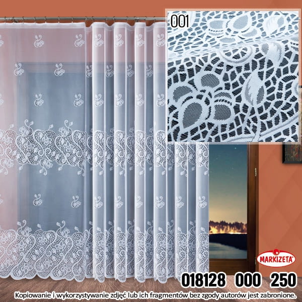fIRANKA FIRANA ZAKARDOWA ZAKARD 18128 WYS 250CM X 3,20 M