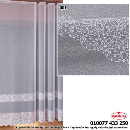 Firanka haftowana 10077 wys.150cm x 1,50 m szer