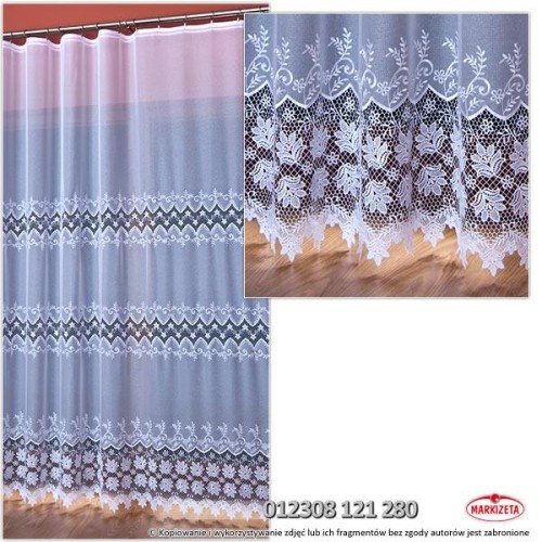 Firanka haftowana 12308 SZER 3m WYS 280cm