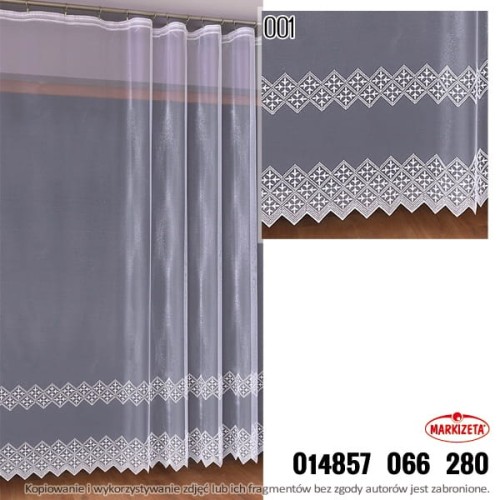 Firanka haftowana 14857 wys.280cm x 1,80 m szer.