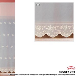 Firanka haftowana 25812 wys.180 cm x 6,80 m szer.