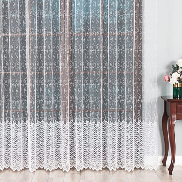 Firanka haftowana 908486 wys.290 cm