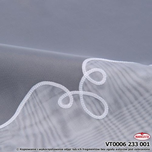 Firanka haftowana VT 0006 wys.270 cm x 4,40 m jasny ecri