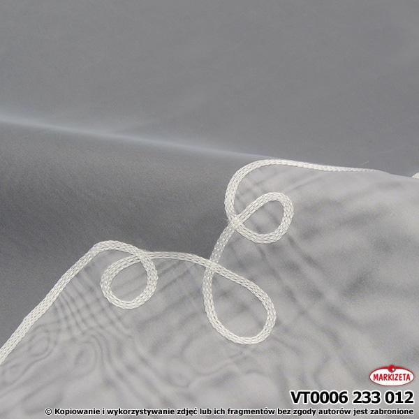 Firanka haftowana VT 0006 wys.270 cm x 4,40 m jasny ecri