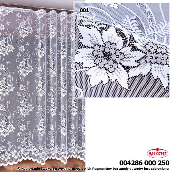 Firanka żakardowa 4286 wys.250 cm x 1,20 m szer