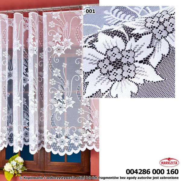 Firanka żakardowa 4286 wys.250 cm x 1,20 m szer