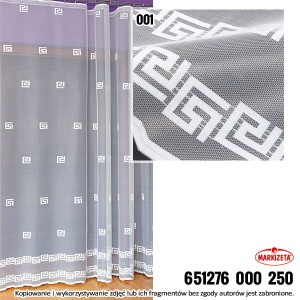 Firanka żakardowa 651276 wys 250 cm x 1,15 m szer