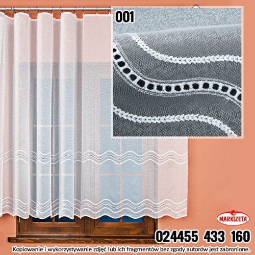 FIRANA HAFTOWANA NA MARKIZECIE 24455 wys.280 cm x 3,90  m szer.