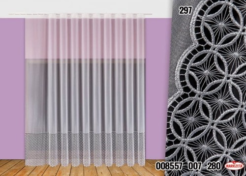 FIRANKA 8557 ZE SREBRNĄ GIPIURĄ WYS.175 CMX 5,30 M SZER