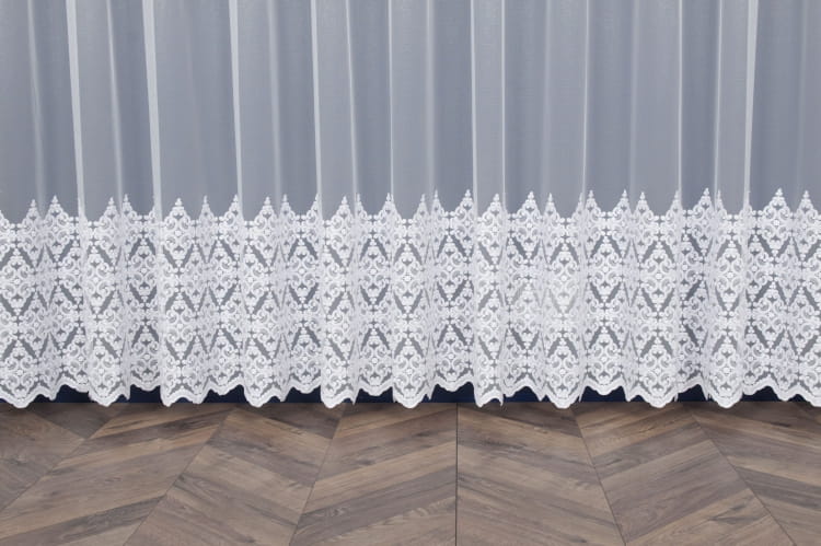 Firanka haftowana 13505  wys.250 cm x 3 m szer uszyta