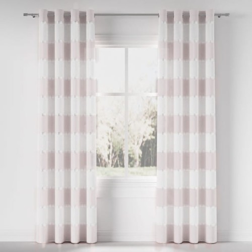 Tkanina dekoracyjna 172175 kolor biało różowy