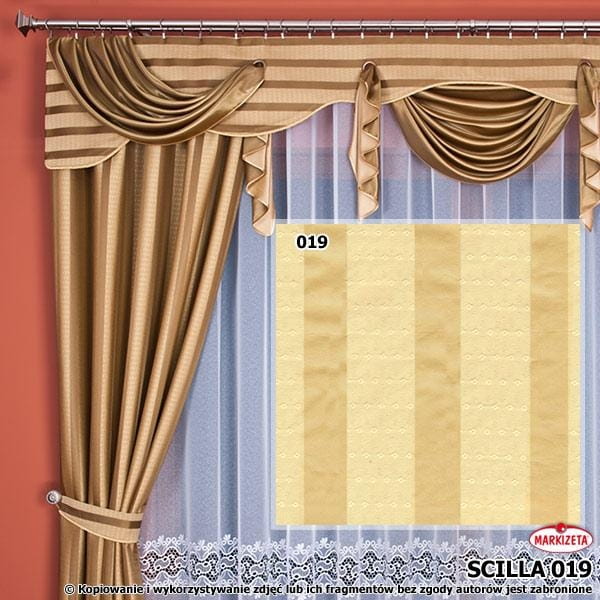 Tkanina zasłonowa SCILLA SZER 150cm WYS 1,8m