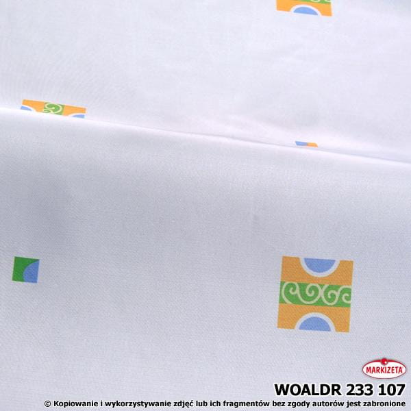 Woal drukowany z obciążnikiem