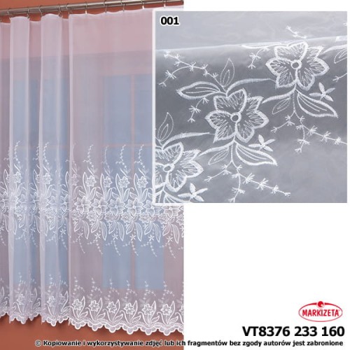 Woal haftowany 8376 wys.170 cm x 3,30 m szer