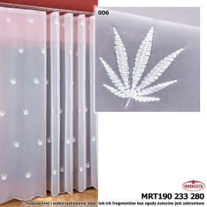 Woal haftowany MRT190 wys160cmx2,50m