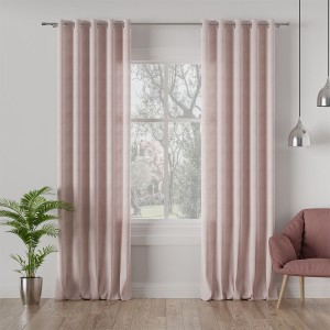 Tkanina zasłonowa MILASO kolor pastelowy różowy