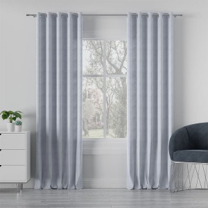 Tkanina zasłonowa MILASO kolor pastelowy niebieski