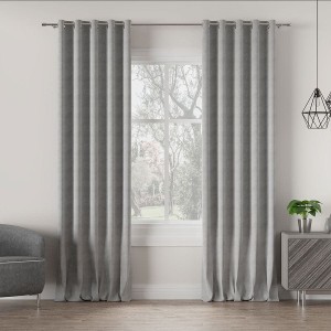 Tkanina zasłonowa MILASO kolor beżowo-szary