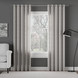 Tkanina zasłonowa MILASO kolor stalowy