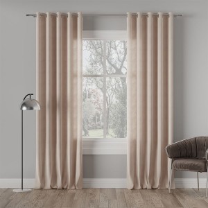 Tkanina zasłonowa MILASO kolor chłodny jasny beżowy