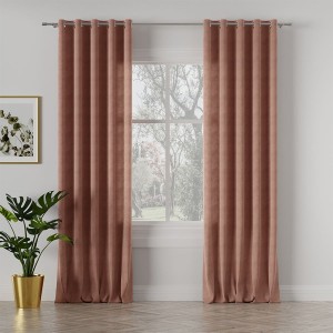 Tkanina zasłonowa MILASO kolor chłodny ceglasty