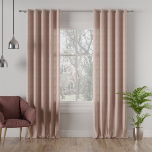 Tkanina zasłonowa MILASO kolor pastelowy łososiowy