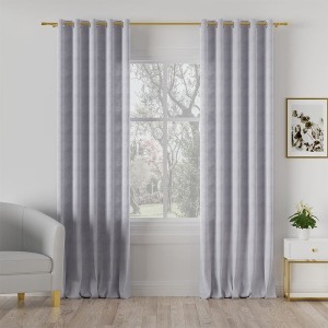 Tkanina zasłonowa MILASO kolor szarofioletowy