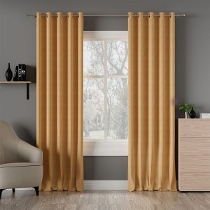 Tkanina zasłonowa MILASO kolor jasny żółty