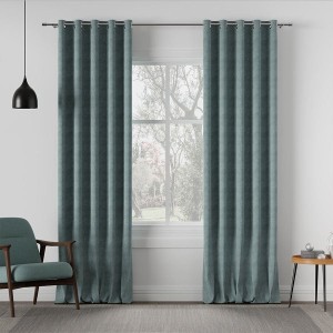 Tkanina zasłonowa MILASO kolor niebieski 