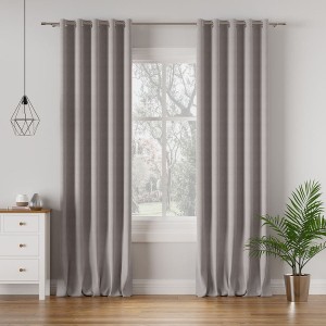 Tkanina zasłonowa MILASO kolor brązowo szary