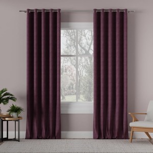 Tkanina zasłonowa MILASO kolor jagodowy