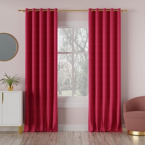 Tkanina zasłonowa MILASO kolor różowy