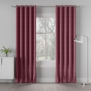 Tkanina zasłonowa MILASO kolor ciemny różowy