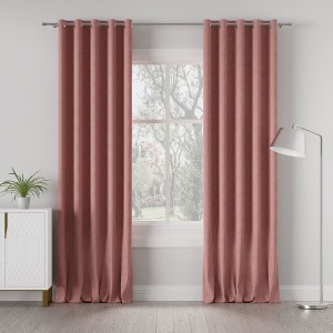 Tkanina zasłonowa MILASO kolor pudrowy różowy ciemny