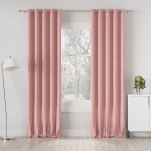 Tkanina zasłonowa MILASO kolor pudrowy różowy 