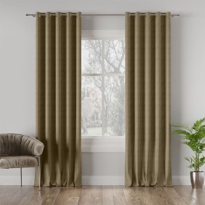 Tkanina zasłonowa MILASO kolor khaki