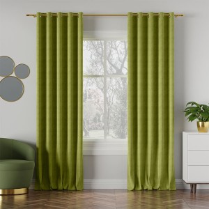 Tkanina zasłonowa MILASO kolor limonkowy