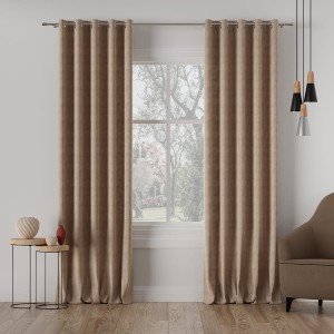 Tkanina zasłonowa MILASO kolor kawowy