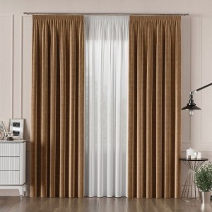 Tkanina dekoracyjna VELVET szer. 280cm kolor ciepły brąz