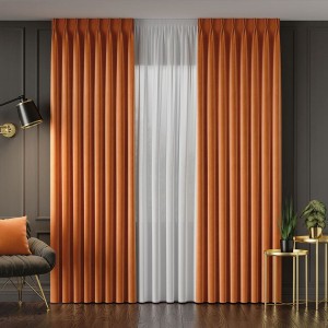 Tkanina dekoracyjna VELVET szer. 280cm kolor pomarańczowy