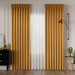 Tkanina dekoracyjna VELVET szer. 280cm kolor szafranowy