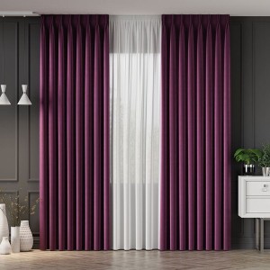 Tkanina dekoracyjna VELVET szer. 280cm kolor fioletowy