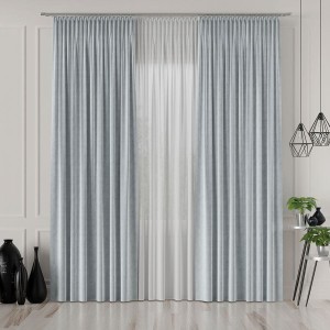 Tkanina dekoracyjna VELVET szer. 280cm kolor szaroniebieski