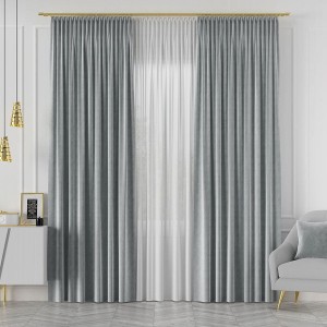 Tkanina dekoracyjna VELVET szer. 280cm pastelowy szary