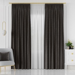 Tkanina dekoracyjna VELVET szer. 280cm kolor grafitowy