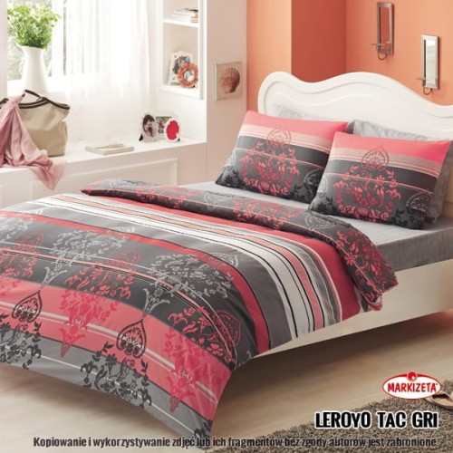 KOMPLET POŚCIELI LEROYO GRI