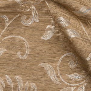 TKANINA ZASLONOWA TOGO BEŻ -SREBRNY