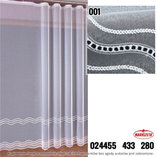 FIRANA HAFTOWANA NA MARKIZECIE 24455 wys.280 cm x 3 m szer.